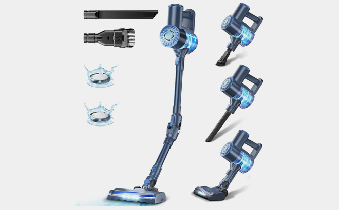 PRETTYCARELIFE Cordless Vacuum Cleaner Suction