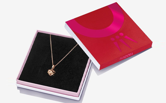 Pandora Festive Bell Charm and Necklace Gift Set