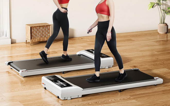 People Using Rhythm Fun Walking Pad Treadmill