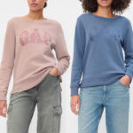 People Wearing GAP Factory Womens SRelaxed Western Gap Logo Sweatshirt