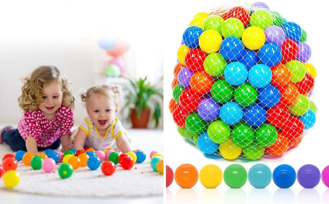 Playz Soft Plastic Mini Ball Pit Balls