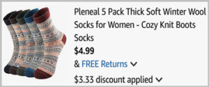 Pleneal Wool Socks 5 Pairs Screenshot