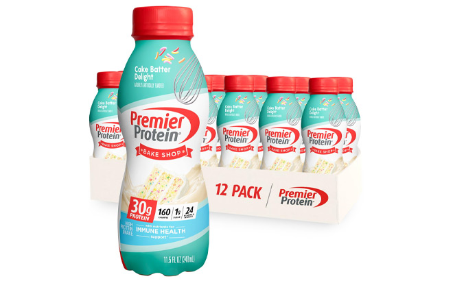 Premier Protein Shake 12 Pack in Cake Batter Flavor