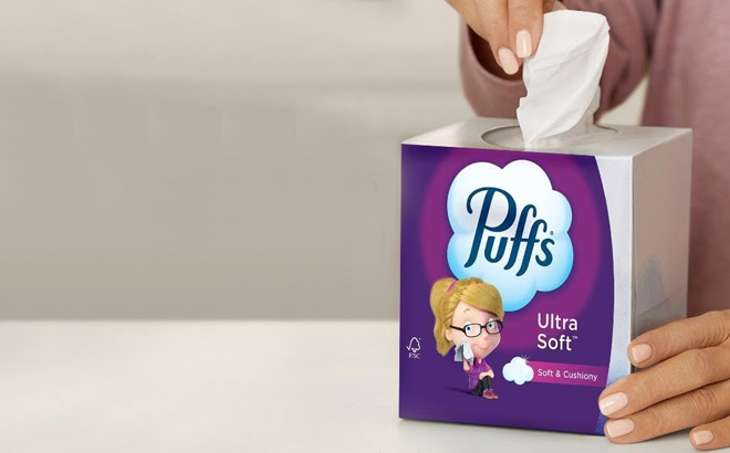 Puffs 124 Count Facial Tissues