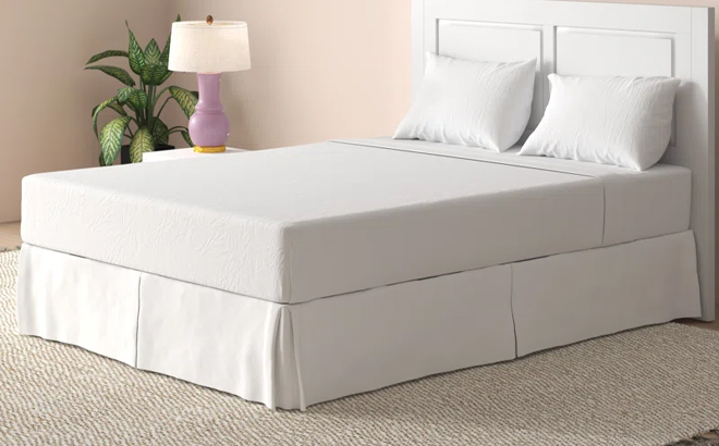 Queen White Wayfair Basics 1800 Series 14 Inch Bed Skirt