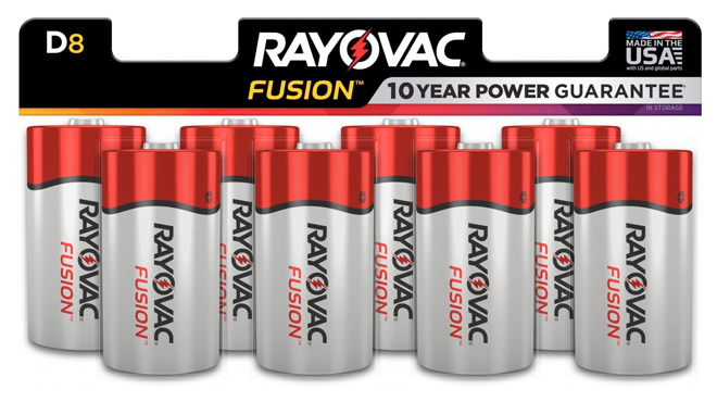 Rayovac Fusion D Batteries