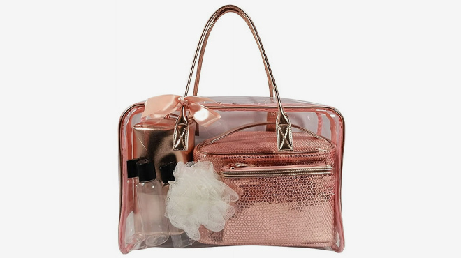 Red Stone Beauty Pink Sequins Weekender Set