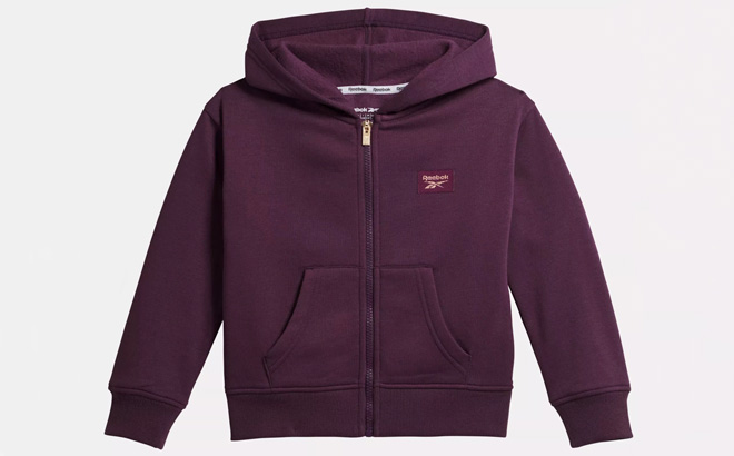 Reebok Little Kids Hoodie in Plum