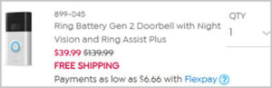 Ring Battery Gen 2 Doorbell Screenshot