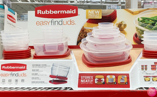 Rubbermaid 50 Piece EasyFind Lids Food Storage Set