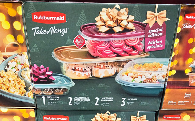 Rubbermaid Takealongs 16 Piece Food Storage and Party Platter Set