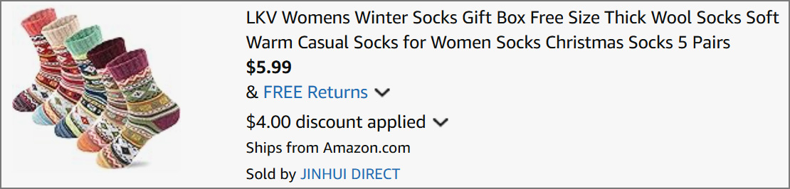 Set of Winter Socks at Checkout