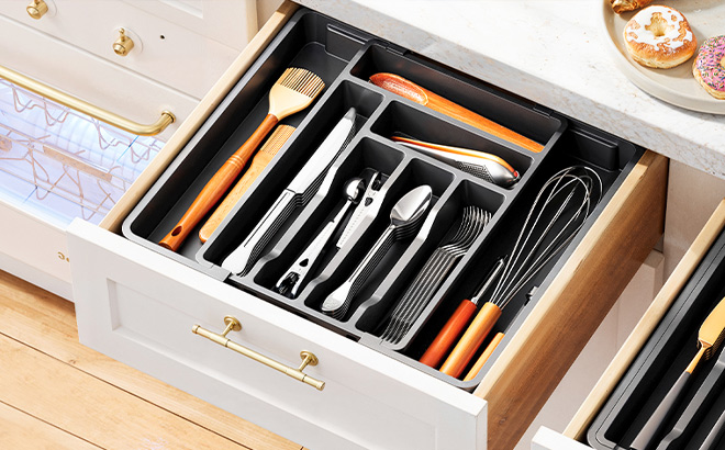 Silverware Organizer in a Drawer