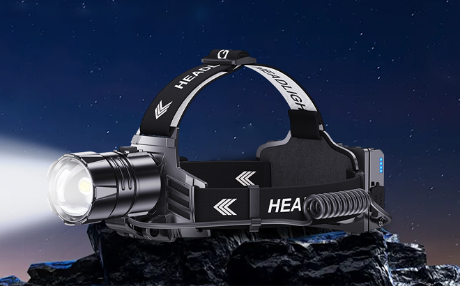 Sinvimes 990000 Lumen LED Rechargeable Headlamp