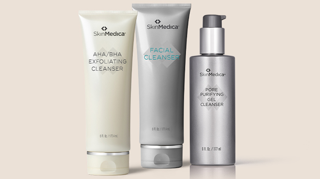 SkinMedica AHA BHA Exfoliating Cleanser and SkinMedica SkinMedica Pore Gel Cleanser