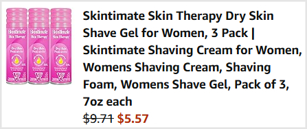 Skintimate Shave Gel Checkout