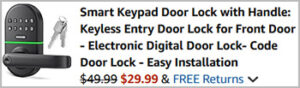 Smart Keypad Door Lock with Handle Screenshot 