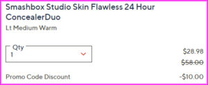 Smashbox Studio Skin Flawless Concealer Duo Checkout Screen