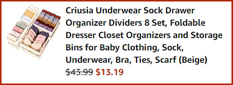 Sock Drawer Organizer Dividers Summary