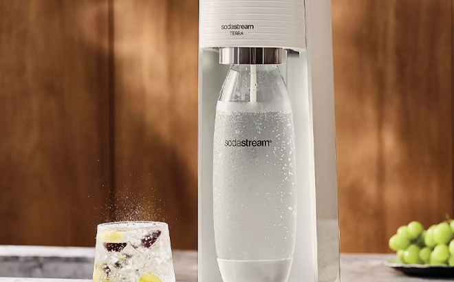 SodaStream Terra Sparkling Water Maker Bundle in White