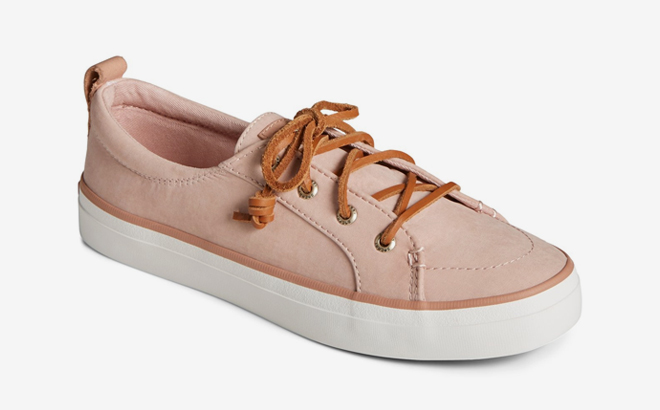 Sperry Crest Vibe Womens Sneakers in Medium Pink Color