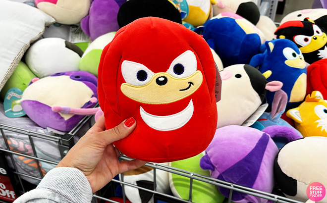 Squishmallows Sonic The Hedgehog in Knuckles Style