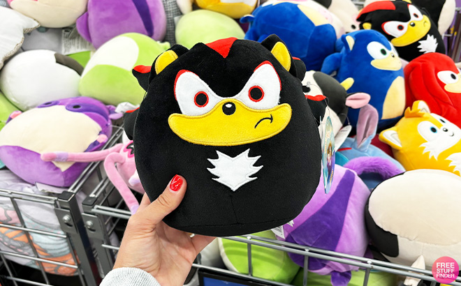 Squishmallows Sonic The Hedgehog in Shadow Style