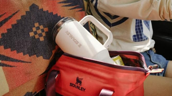 Stanley Quencher ProTour Tumbler inside a bag