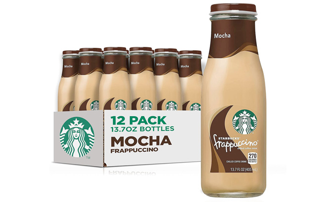 Starbucks Frappuccino Coffee Drink Mocha 13 7 fl oz Bottles 12 Pack