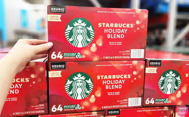 Starbucks Holiday Blend K Cups 64 Count