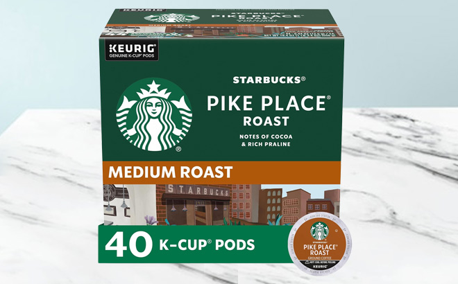 Starbucks Medium Roast K Cup Coffee Pods Pike Place