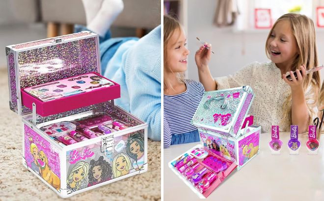 TOWNLEYGIRL x Barbie Kids Cosmetic Train Case