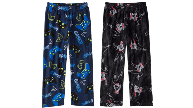 The Childrens Place Boys Gamer Pajama Pants and The Childrens Place Boys Ninja Pajama Pants