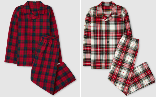 The Childrens Place Kids Plaid Flannel Pajamas