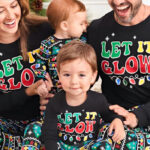 The Childrens Place Matching Glow Snug Fit Cotton Pajamas