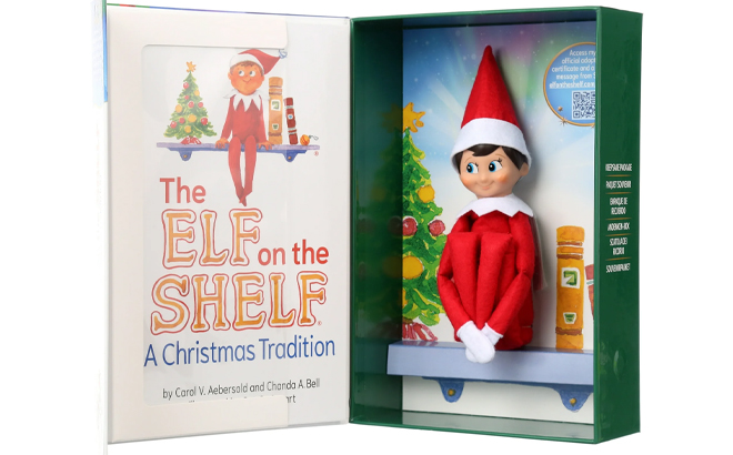 The Elf on the Shelf and an Artfully Illustrated Storybook in a Box