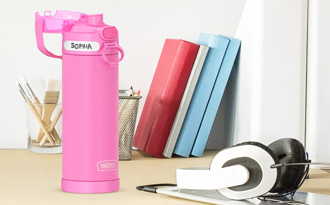 Thermos Stainless Steel Funtainer Water Bottle in Hot Pink