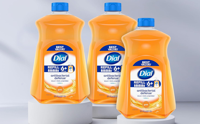 Three Dial Antibacterial Liquid Hand Soap Refills