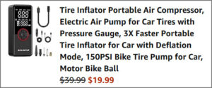 Tire Inflator at Checkout