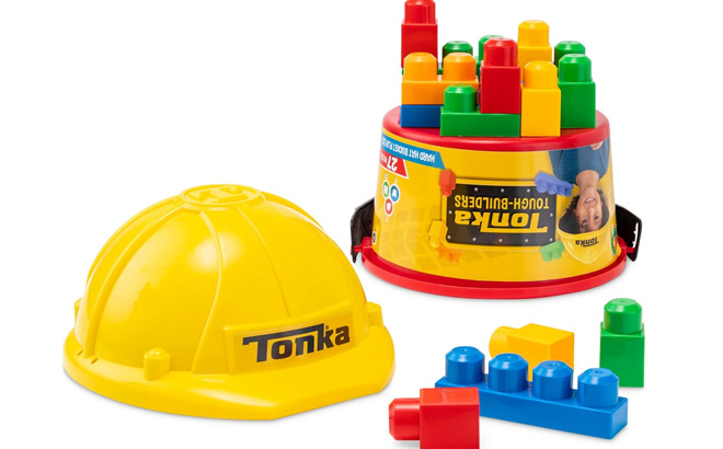 Tonka 27 Piece Building Set on White Background