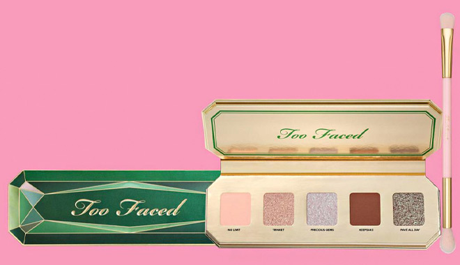 Too Faced Precious Gems Mini Eye Shadow Palette with Brush