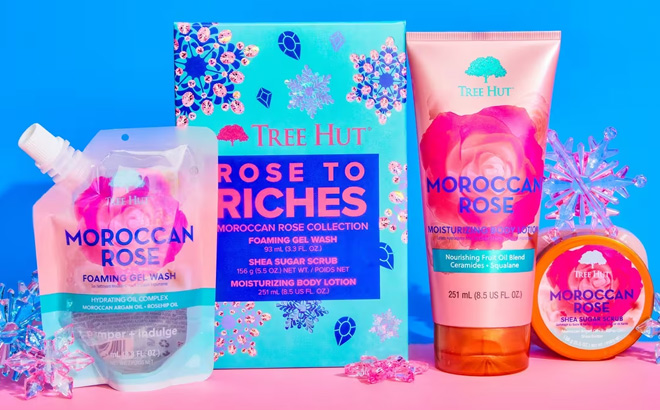 Tree Hut Rose to Riches Gift Set