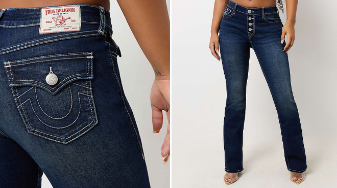 True Religion Becca Exposed Bootcut Jeans