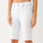 True Religion Riley Mid Rise Bermuda Womens Shorts