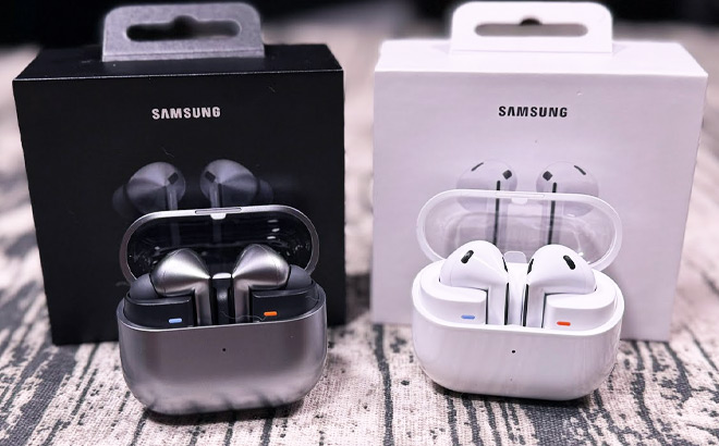 Two Samsung Galaxy Earbuds