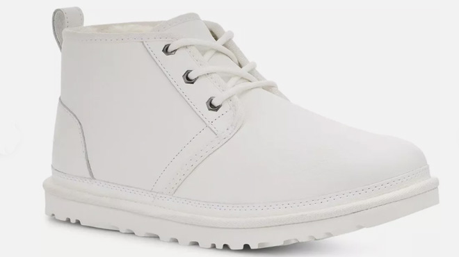 UGG Mens Neumel Leather Boots White