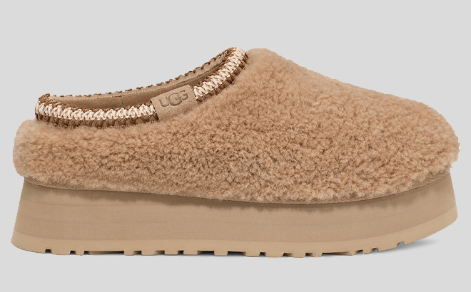 UGG Tazz Maxi Curly Genuine Shearling Platform Slipper