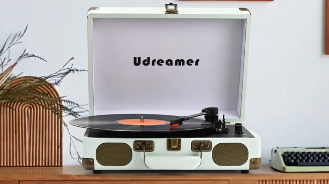 Udreamer Vinyl Record Player with Bluetooth