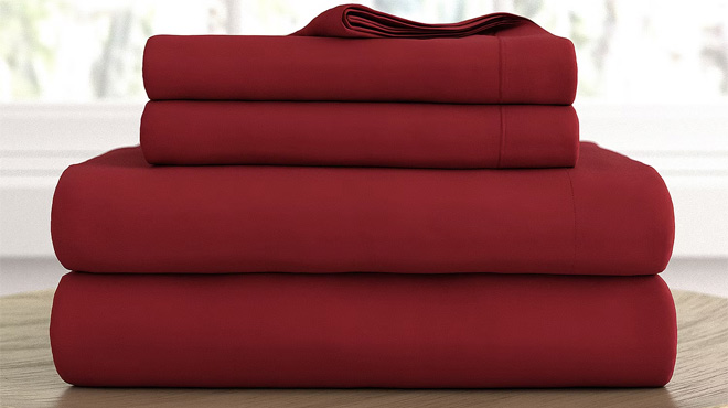 Ultra Soft Microfiber Wrinkle Free 4 Piece Sheet Set