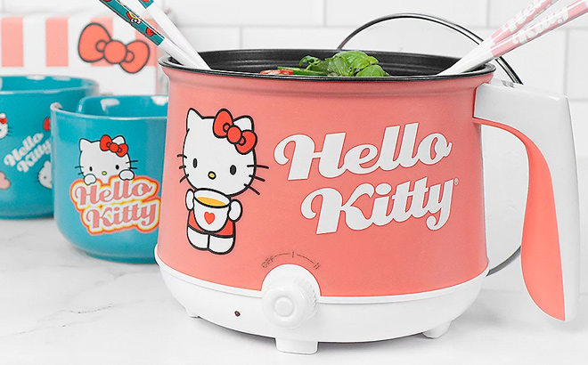 Uncanny Brands Hello Kitty Hot Pot with Accessories